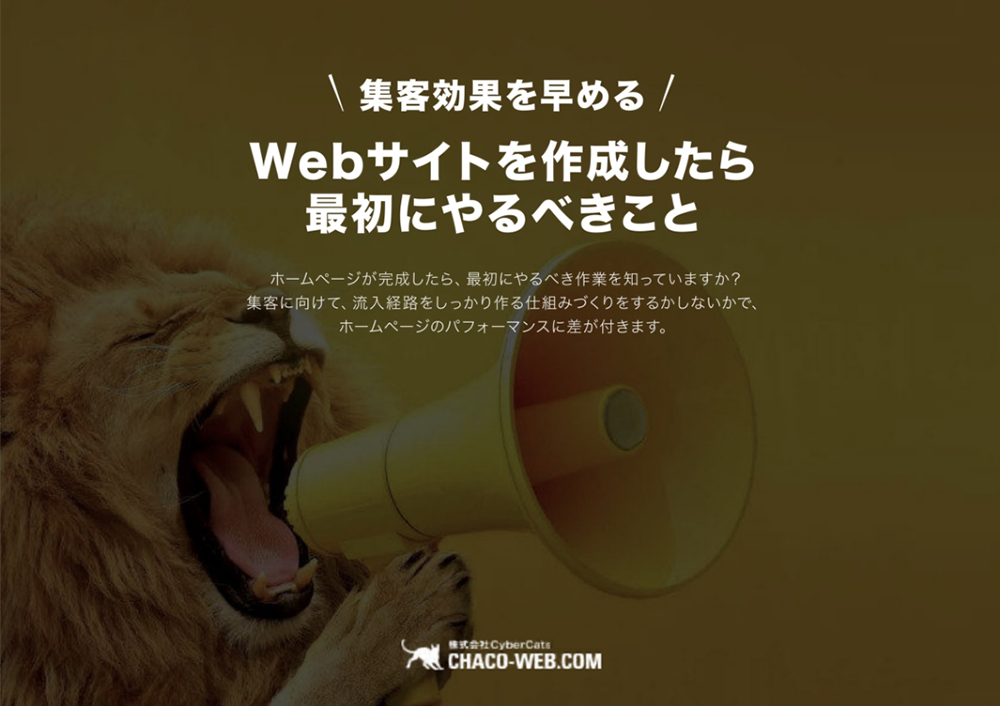 【集客効果を早める】Webサイトを作成したら最初にやるべきこと