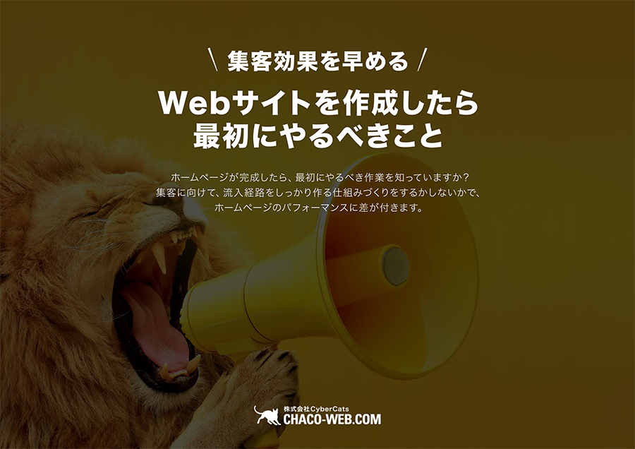 【集客効果を早める】Webサイトを作成したら最初にやるべきこと